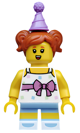 Минифигурка Lego Birthday Party Girl, Series 18 col317 U